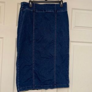 Denim Pencil Skirt